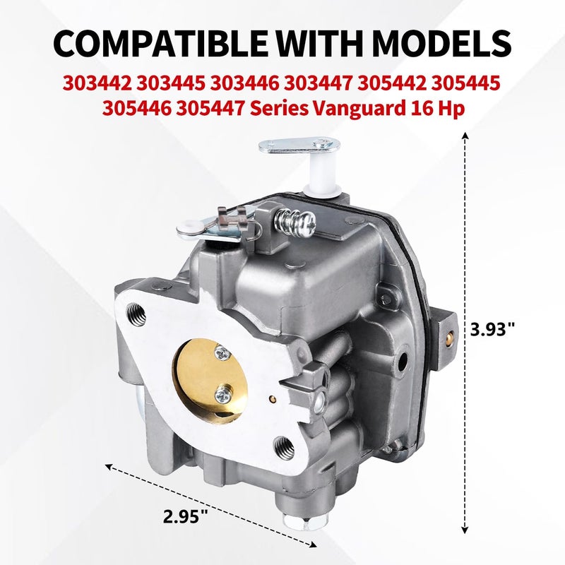 YDO Carburetor for 303442 303445 303446 303447 305442 305445 305446 305447 Series Vanguard 16 HP Engines, Carb Replace OEM# 846109 809017 808370 808253 - Image 3